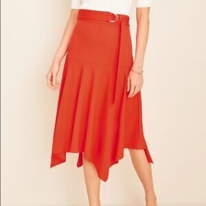 Ann Taylor Belted Handkerchief Skirt